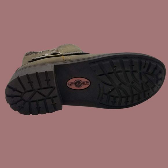 EARTH SPIRIT Low Cut Olive Green Western Look Winter Boots-8 1/2 - Picture 4 of 7